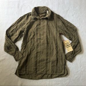 NWT Da-Nang Vintage Striped Longe Sleeve Button Up SMALL